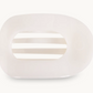 Coconut White Flat Round Clip