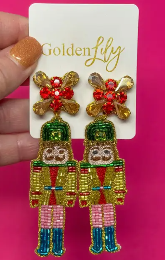 Bright Nutcracker Earrings