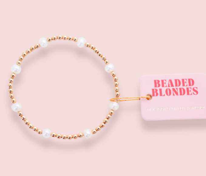 Kate Pearl Bracelet in Gold