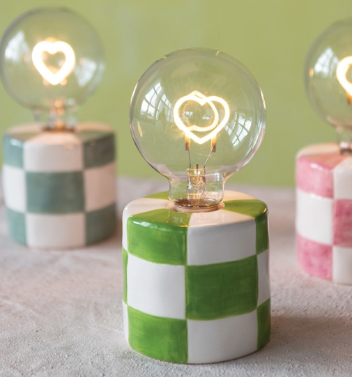 Heart Ceramic LED Lamp