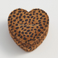 Mini Heart Cheetah Travel Jewelry Box