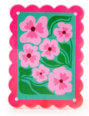 Color Pop 4x6 Scalloped Edge Acrylic Photo Frame