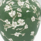 Green Sakura Chinoiserie Ceramic Vase 14"