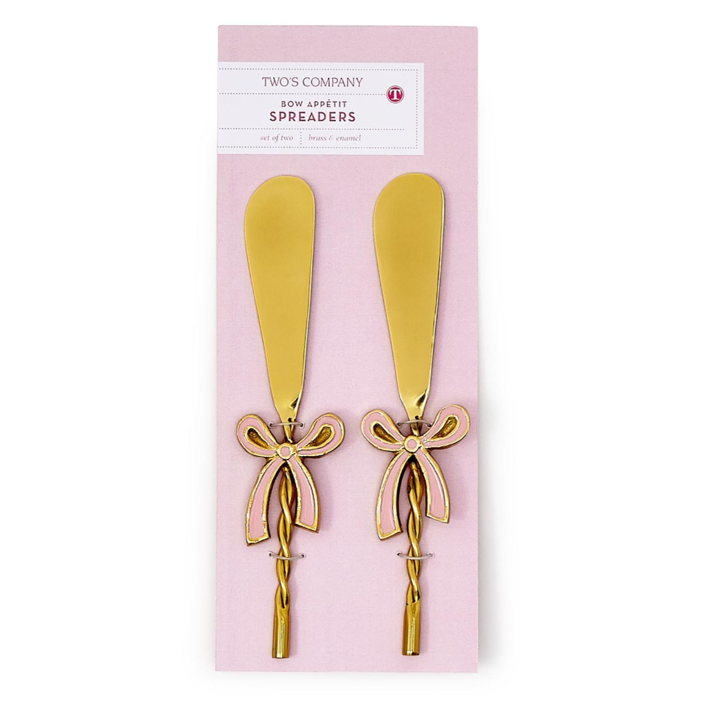 Set of 2 Bow Spreaders on a Gift Card