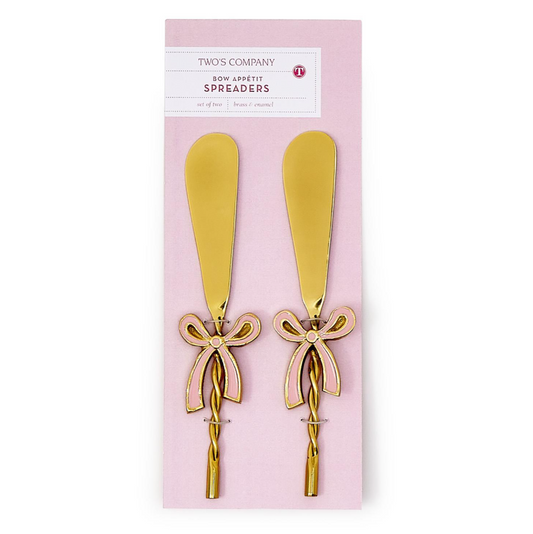 Set of 2 Bow Spreaders on a Gift Card