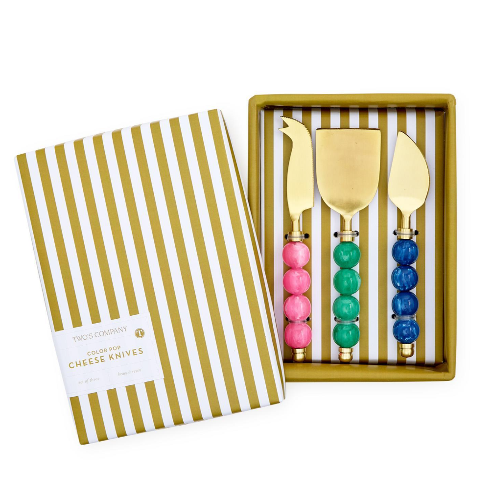 Color Pop Set of 3 Cheese Knives in Gift Box
