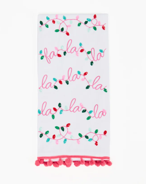 Fa La La Sequin Tea Towel