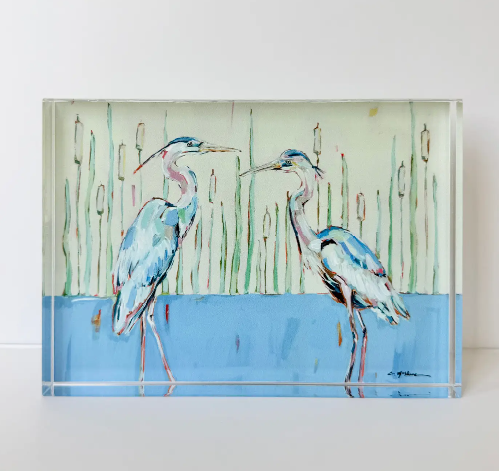 Blue Herons Acrylic Block