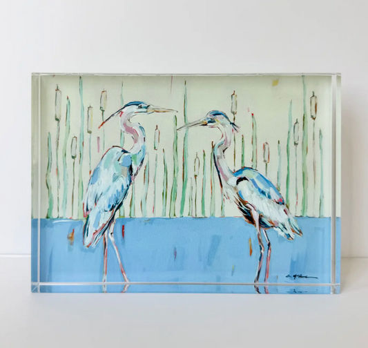Blue Herons Acrylic Block