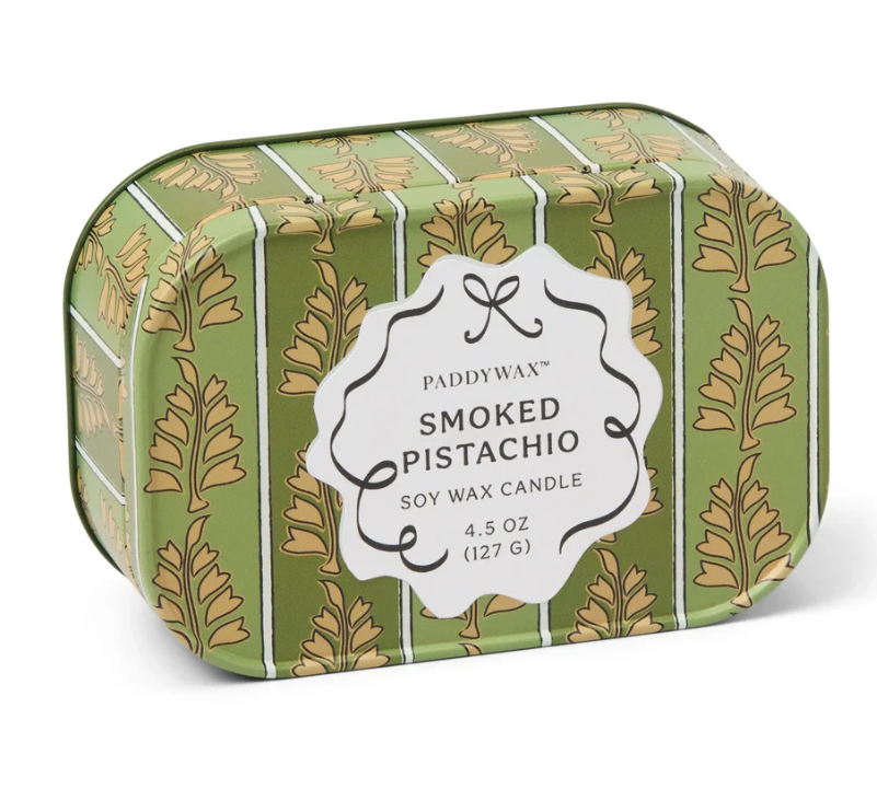 Smoked Pistachio - 4.5 oz Tin Candle