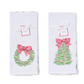 Set of 2 Christmas Bow Tea Towels