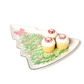 Bow-tiful Christmas Tree Shape Plate