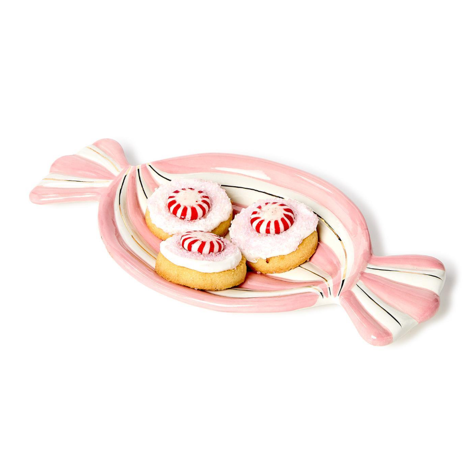 Peppermint Twist Candy Shape Tidbit Dish