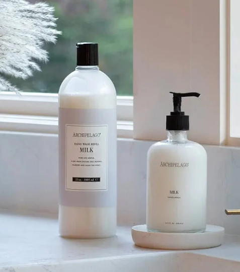 Milk Glass 14.5oz Hand Wash