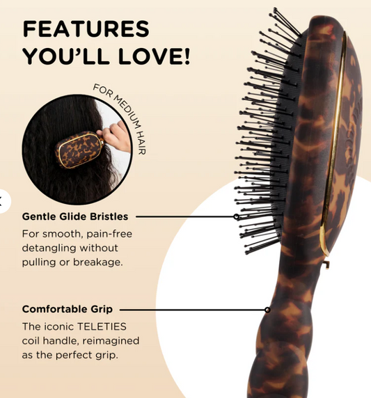 Detangler Hair Brush for Medium Hair – Tortoise