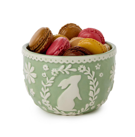 Easter Whimsy Bunny Relief Pattern Bowl