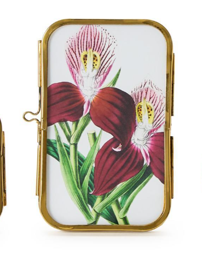 Brass and Glass Mini Metal Frames with Antique Gold Trim