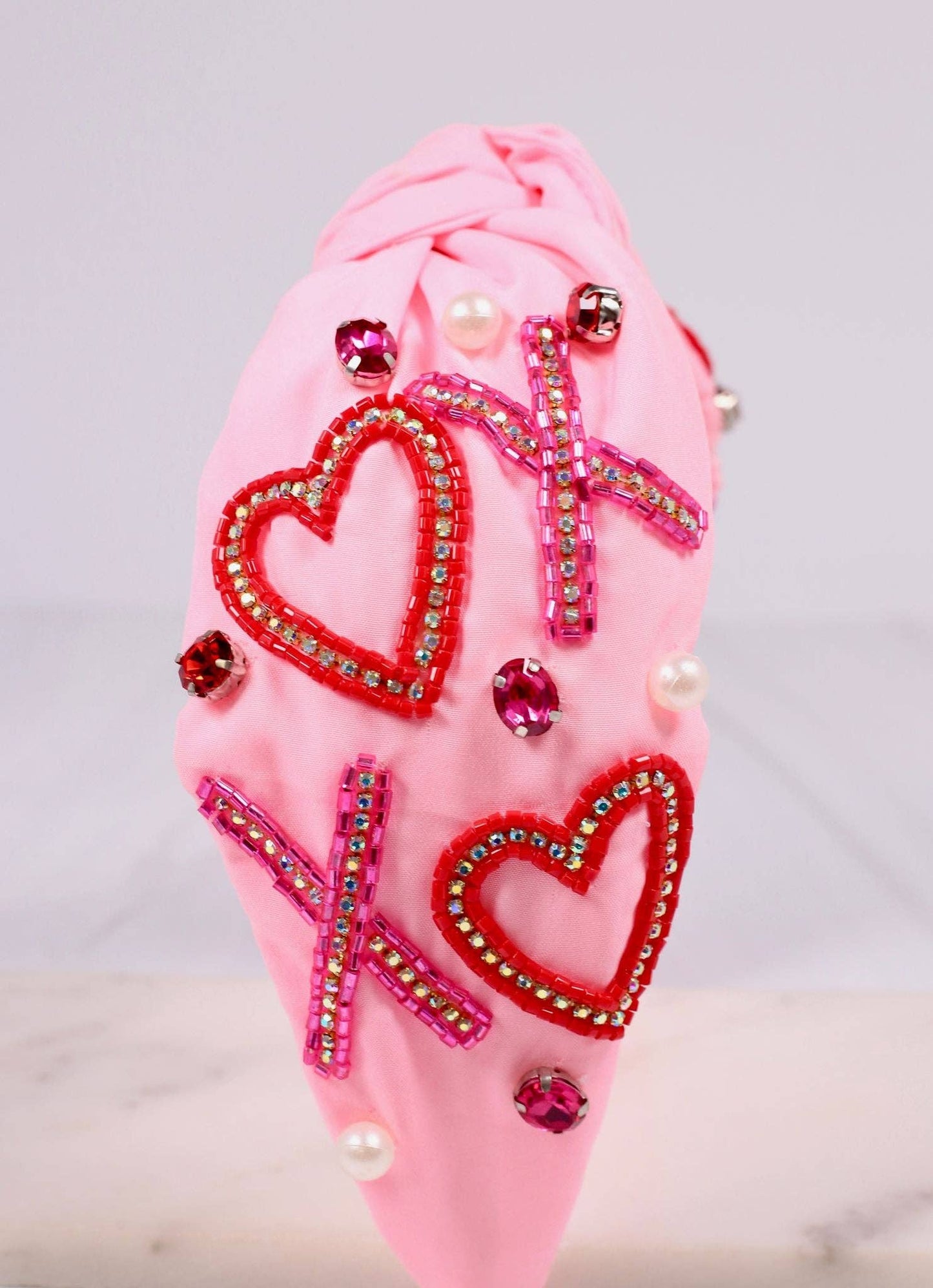 XOXO Embellished Heart Headband