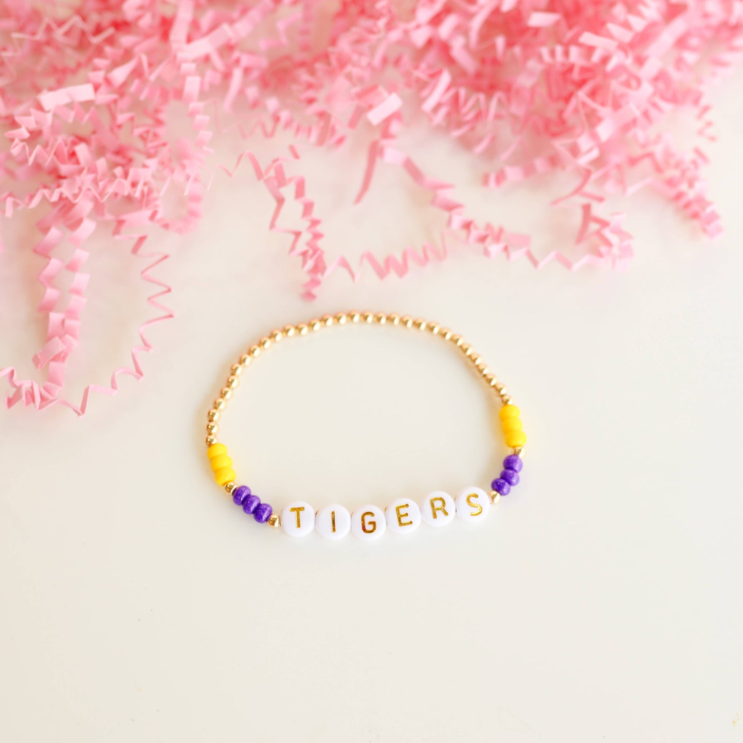 Purple and Yellow Game Day Bracelet